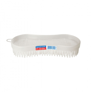 Spazzola Plastica Bucato Bianca 16x7x3 cm Ippa