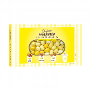 Confetti Maxtris CIOCCOMANDORLA Sfumati GIALLO 1 KG.