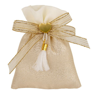 Sacchetto LIFE BAG ORO cm 9x12 set da 12 pezzi